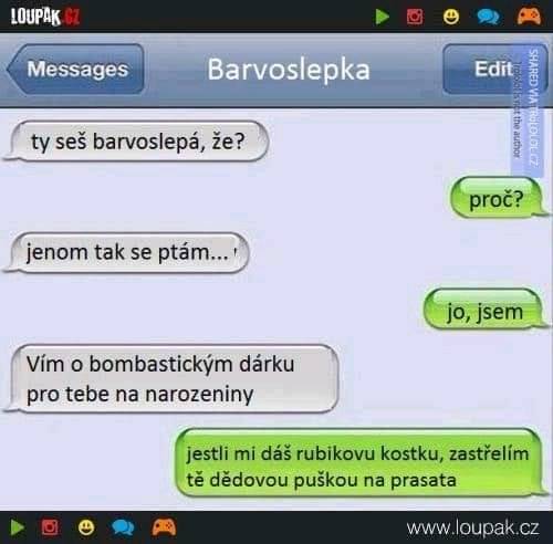 Barvoslepka Nejlep Esk Vtipy